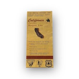 ηΣω Mesquite Lake BLM Ed 1999 Vintage Surface Management Status Topographic Map